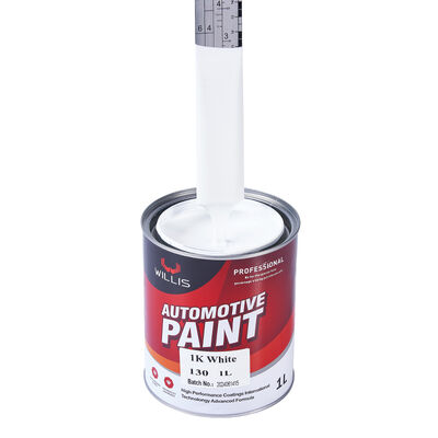Pintura de alta calidad de 1K de un solo componente Blanco de automoción de alta cobertura de alta cobertura de resina acrílica eficiente