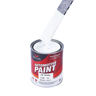 Pintura de alta calidad de 1K de un solo componente Blanco de automoción de alta cobertura de alta cobertura de resina acrílica eficiente