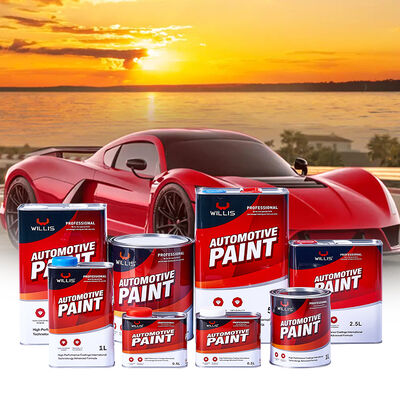1K Primer de color naranja rojo pintura en aerosol de automóviles con agente de adelgazamiento y curado Revestimiento líquido de resina acrílica transparente para reparación