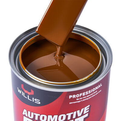 1K Transparente Hierro Amarillo Basecoat Pintura automática Acrílico de resina de recubrimiento líquido para el automóvil Refinish OEM Disponible Auto delgador de pintura