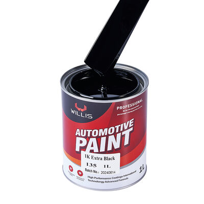 Pintura de reparación de coche negra especial 1K con súper fuerte cobertura, pintura para carrocería hecha de resina acrílica