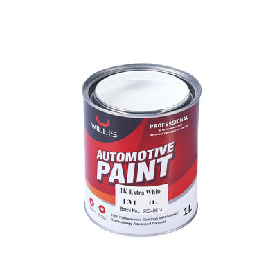 Buen precio Base extra blanca de reparación de automóviles recubrimiento 1k pintura de resina acrílica con más delgada pintura de acabado de automóviles de alta calidad