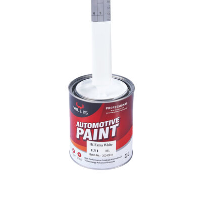 Buen precio Base extra blanca de reparación de automóviles recubrimiento 1k pintura de resina acrílica con más delgada pintura de acabado de automóviles de alta calidad