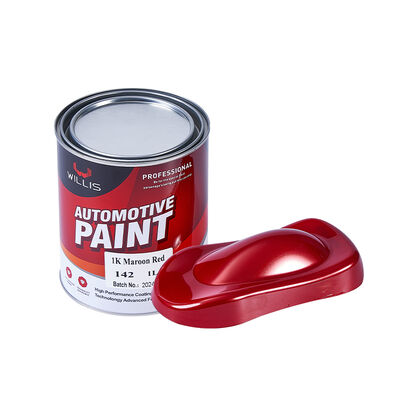China Proveedor de pintura de automóviles Restaurar secado rápido 1k Marrón Rojo Reparación de automóviles y refinar diluyente de pintura