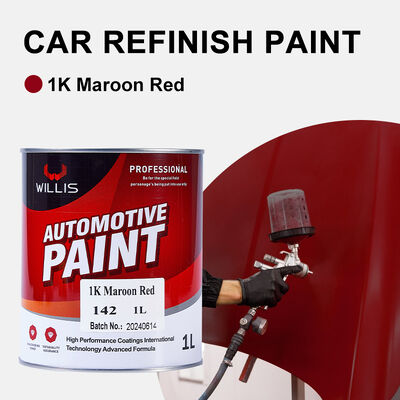 China Proveedor de pintura de automóviles Restaurar secado rápido 1k Marrón Rojo Reparación de automóviles y refinar diluyente de pintura