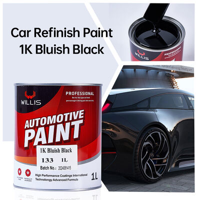 Relleno y recubrimiento decorativo para carrocería de pintura acrílica para automóviles negro azulado de 1k