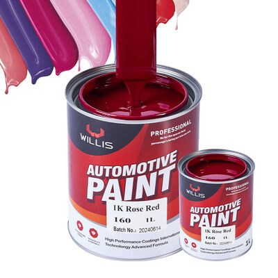 Resina Acrílica Líquida Roja Rosa de Un Componente 1K Pintura Automotriz de Color Sólido Pintura de Repintado Automotriz y Recubrimiento Automotriz de China