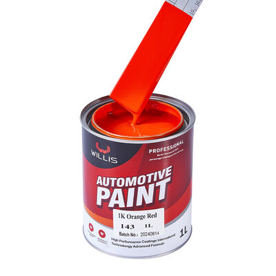 WILLIS 1K Pintura de aerosoles para automóviles de color naranja de un componente para automóviles Refinado de resina acrílica Revestimiento líquido de color sólido 1K Color China