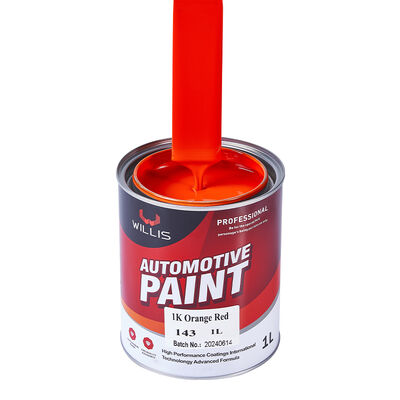 WILLIS 1K Pintura de aerosoles para automóviles de color naranja de un componente para automóviles Refinado de resina acrílica Revestimiento líquido de color sólido 1K Color China