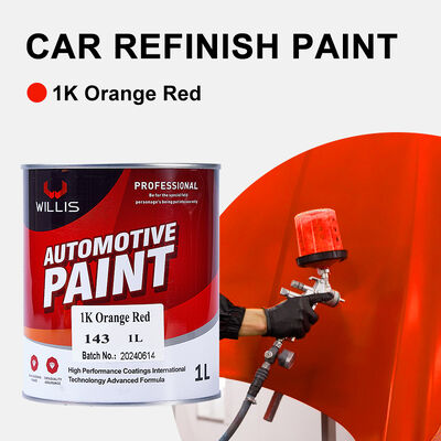 WILLIS 1K Pintura de aerosoles para automóviles de color naranja de un componente para automóviles Refinado de resina acrílica Revestimiento líquido de color sólido 1K Color China