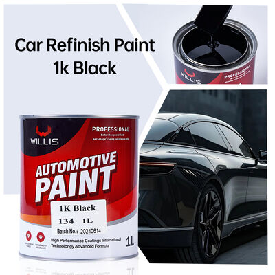WILLIS 1K Pintura en Aerosol Negra para Automóviles, Recubrimiento Líquido de Resina Acrílica Automotriz de Un Componente, Pintura de Color Sólido 1K, China