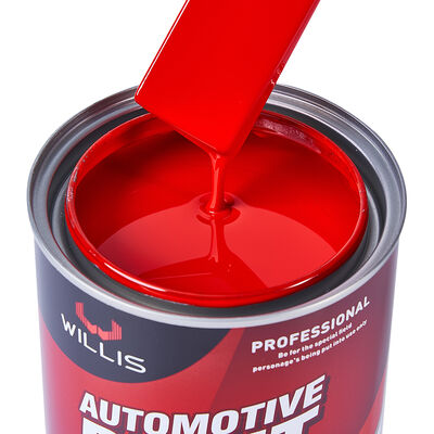 1K de color rojo brillante de resina acrílica líquida de pintura de pulverización de automóviles de un solo componente pintura de acabado de automóviles con servicios OEM\ODM Willis China