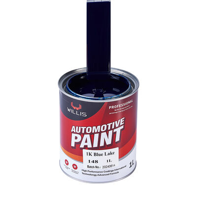 Pintura líquida de resina acrílica de 1K para limpieza de automóviles Pintura de automóviles de un solo componente de lago azul sólido hecha en China