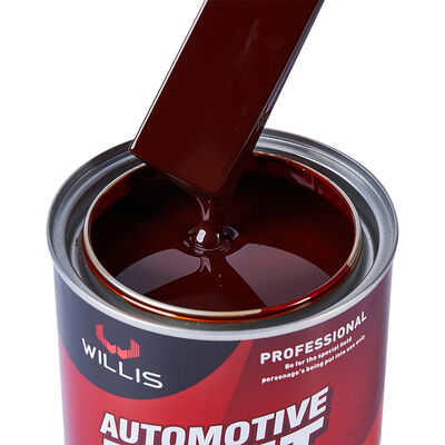 1K Transparent Iron Red Automotive Spray Paint Liquid Coating Made From Acrylic Resin for Car Refinish Metallic Car Paint Jobs
