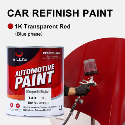 Basecoat 1K de alto rendimiento de color sólido puro, pintura de fábrica para automóviles con tonos metálicos acrílicos para repintado de automóviles