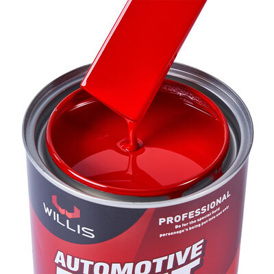 Pintura de automóvil roja transparente de alta calidad de 1K con recubrimiento líquido basado en resina acrílica de primer de 2K para el acabado de automóviles