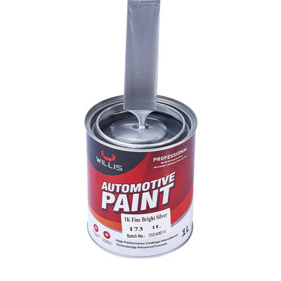 1K Shiny Silver Acrylic Resin Car Repair Paint with Strong Adhesion for Boat Plastic Coating Car Spray Gun-Ultra-Low Price