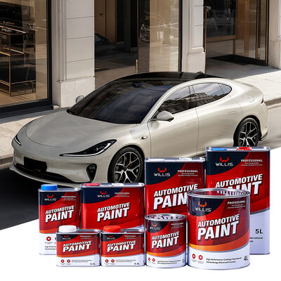 1K Shiny Silver Acrylic Resin Car Repair Paint with Strong Adhesion for Boat Plastic Coating Car Spray Gun-Ultra-Low Price