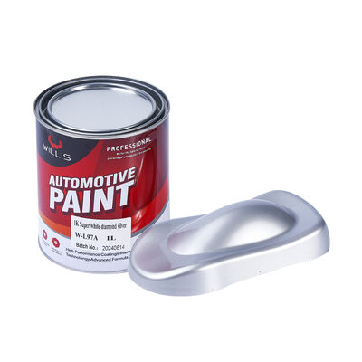 Best Selling High Quality 1K Super White Diamond Silver Automotive Paint Multicolor Spray Coating Strong Metallic Feel Auto