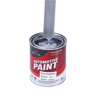 Best Selling High Quality 1K Super White Diamond Silver Automotive Paint Multicolor Spray Coating Strong Metallic Feel Auto