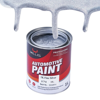 China Customizable 1K Silver Car Paint Ultra-Low Priced Acrylic Resin Metal Repair Coating Multiple Colors for Car Spraying