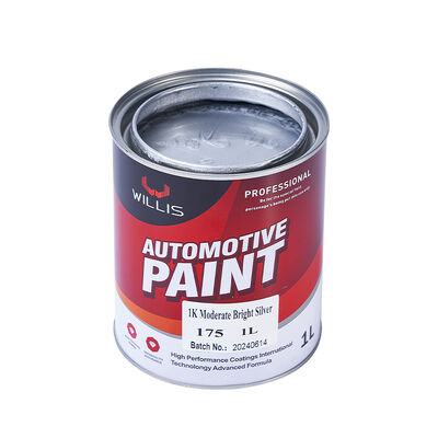 1K Acrylic Silver Auto Paint Single Component Resin Liquid Coating for Automotive Repair Moderate Brightness Spray Application