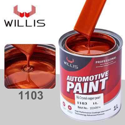 Factory Supply OEM WILLIS 1K Pearl Paint Liquid Coating Acrylic Resin Automotive Car Refinishing Spray