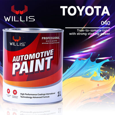 Color personalizable de alto brillo secado rápido 2K pintura sólida para automóviles y auto de acabado de retoque