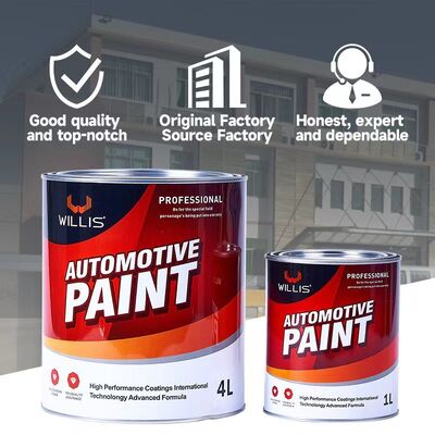 Color personalizable de alto brillo secado rápido 2K pintura sólida para automóviles y auto de acabado de retoque