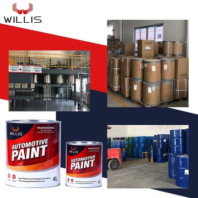 Color personalizable de alto brillo secado rápido 2K pintura sólida para automóviles y auto de acabado de retoque