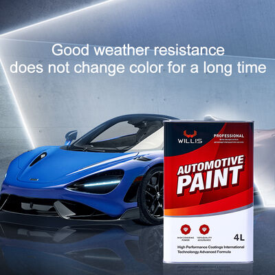 Willis Alto Sólido 2K Acrílico Automotriz Coat Clear Matte UV Lácteo líquido Reparación de automóviles Refinado Revestimiento de plástico automotriz