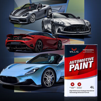 Willis Alto Sólido 2K Acrílico Automotriz Coat Clear Matte UV Lácteo líquido Reparación de automóviles Refinado Revestimiento de plástico automotriz