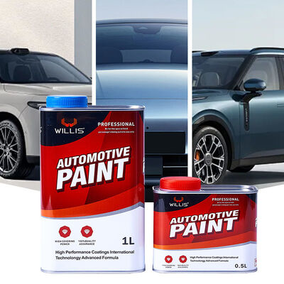 Bajo MOQ y muestra gratuita Kit de pintura de automóviles metálicos de alta calidad de China Fábrica: Basecoat, 2K Clear Coat con endurecedor para reparación