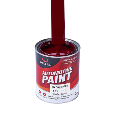 Diluyente de pintura para automóviles 1K púrpura rojo directo de fábrica, agente de curado líquido para pintura y reparación de recubrimientos de color de vehículos