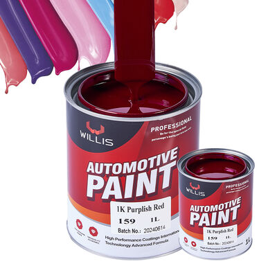 Diluyente de pintura para automóviles 1K púrpura rojo directo de fábrica, agente de curado líquido para pintura y reparación de recubrimientos de color de vehículos