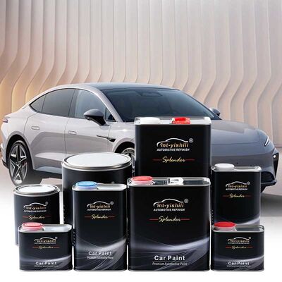 Factory Supply Automotive Paint System: 1K & 2K Car Paint, Silver & with Hardener, Thinner, Clear Coat & Body Filler