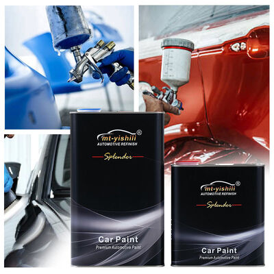 Factory Supply 1K Transparent Iron Red Acrylic Resin Touch Spray Paint for Car Scratch Repair & Car Paint Mixing Machine