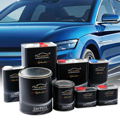 Factory Price Metallic Basecoat Auto Paint | 1K Pure Solid Color Acrylic Coating for Car Refinish | High Performance