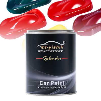 Factory Price Metallic Basecoat Auto Paint | 1K Pure Solid Color Acrylic Coating for Car Refinish | High Performance