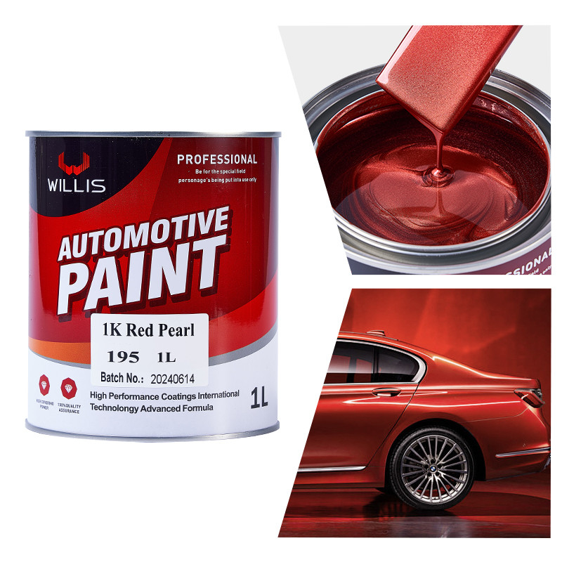 Acrílico seco rápido Flash Perla clara pintura automotriz 1K Perla roja pintura acrílica de laca delgada automotriz