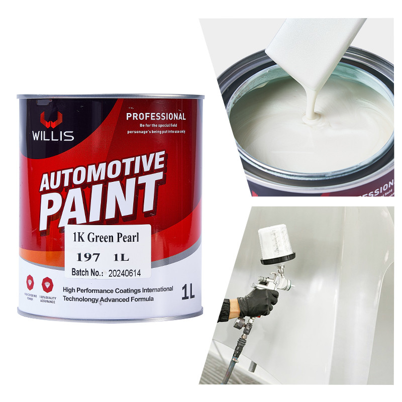 1K Basecoat Pintura de automóviles perles 1K Verde Perla Acrílica Laca Pintura de automóviles Marcas de pintura de automóviles metálica
