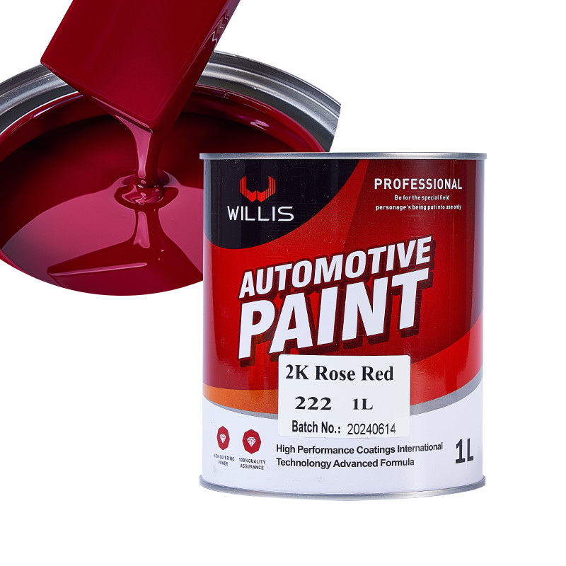 2K Rosa Rojo 2K Pintura sólida para automóviles / Marca de publicidad OEM / ODM Acceptada pintura automática de pulverización