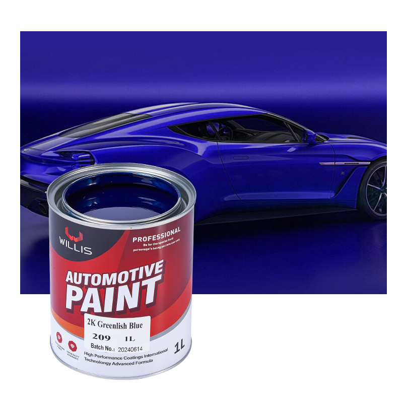 Pintura de coche azul metálico duro, color exacto para el vehículo Pintura automática de acabado.