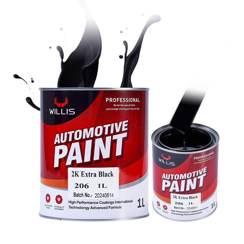 Vehículo Touch Up Naranja Rojo Verde 2K Pintura sólida 2K Extra Negro Pintura acrílica Revestimiento líquido Pintura de automóviles