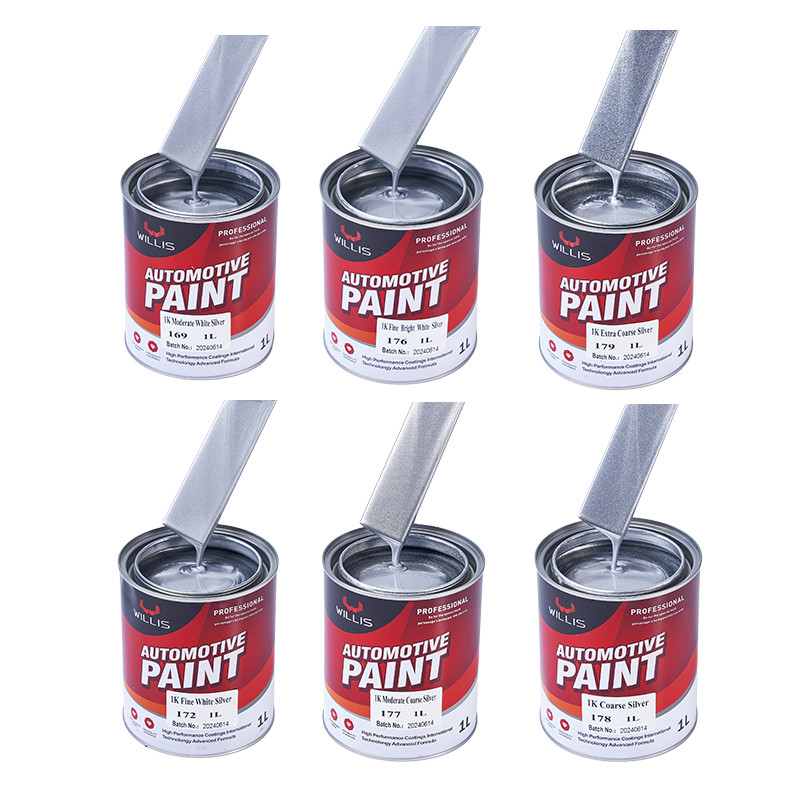 Pintura para automóviles metálica de baja concentración de plata Pintura para automóviles de baja concentración de plata Pintura para automóviles metálica Pintura para automóviles