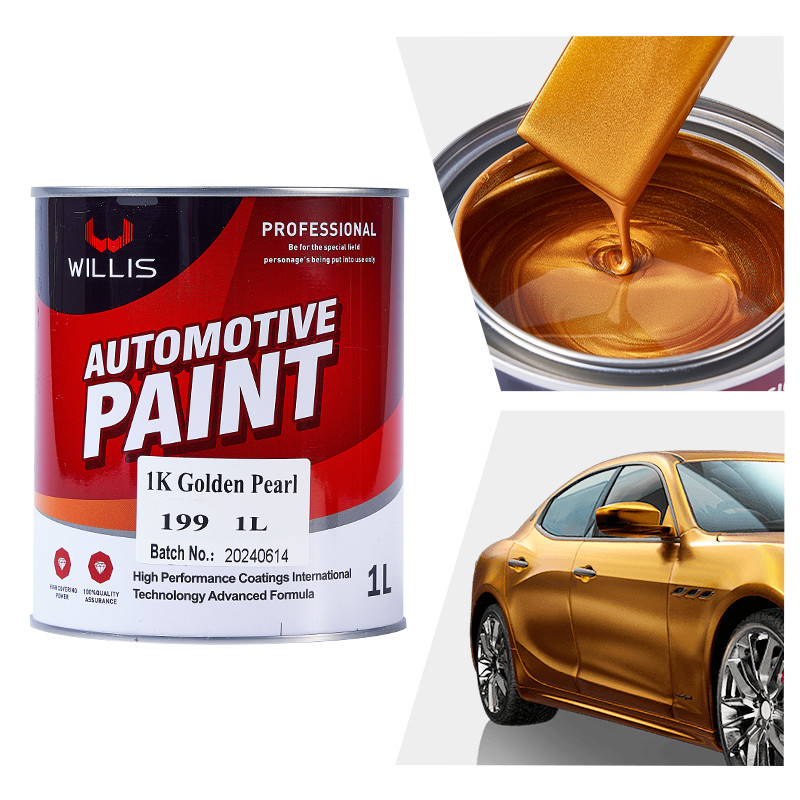 Pintura de plata 1K Acrílico 1K Perla dorada 2K / 1K Pintura de color 1K Pintura de cristal de perla