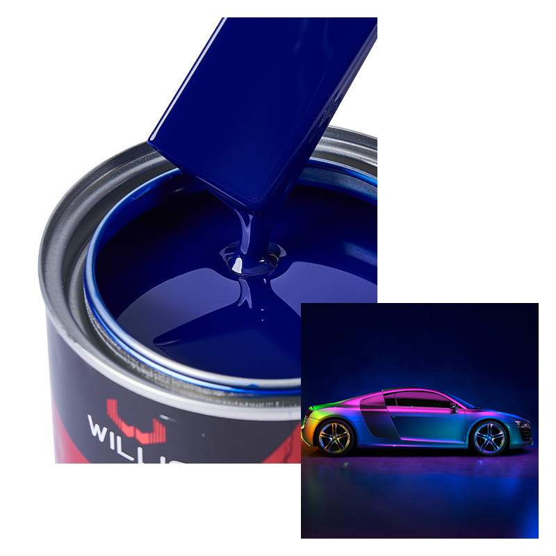 Pintura de coche 1K personalizable con variado rango de color y alta saturación de color