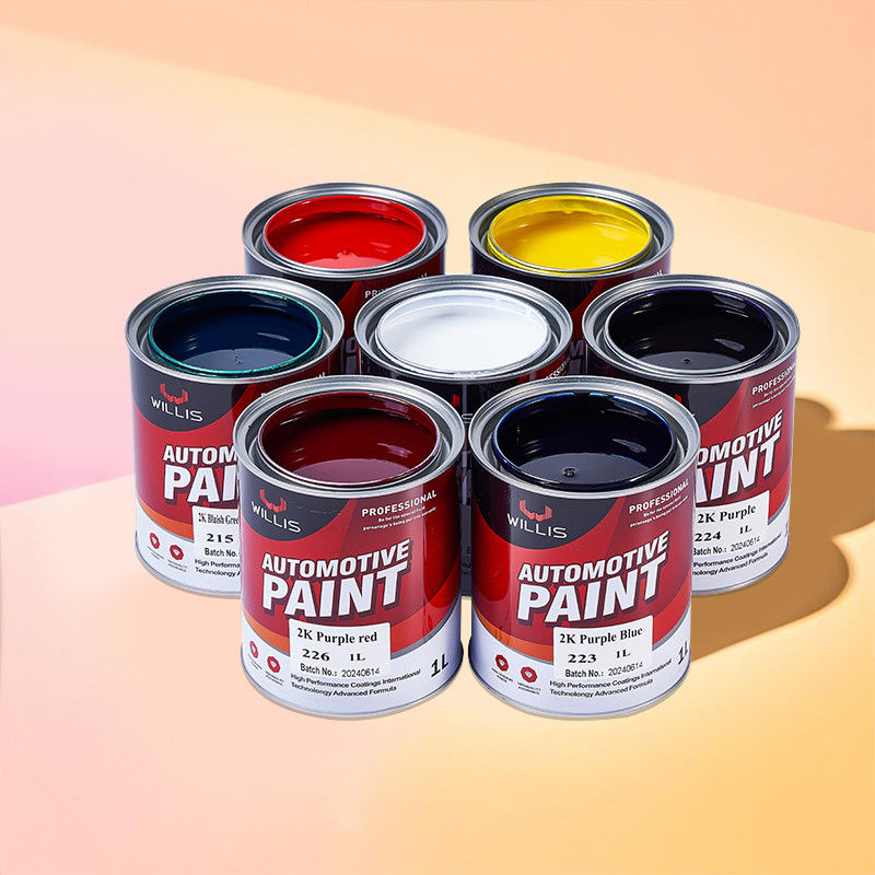Pintura sólida de 2K de alto brillo para protección de automóviles resistente al amarilleo y a los factores ambientales