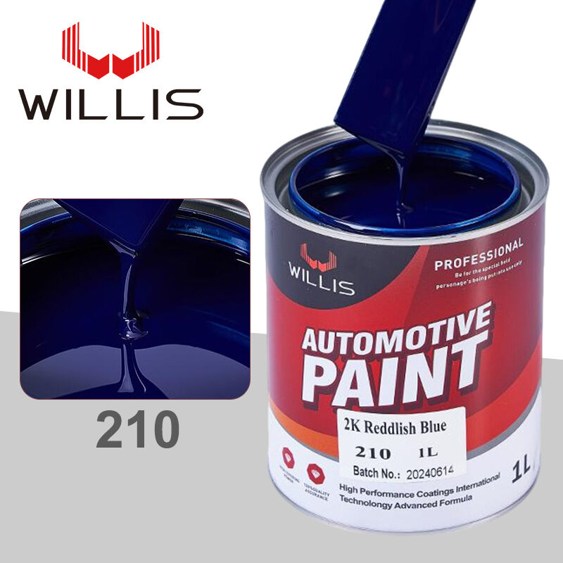 Pintura en aerosol acrílica 2K para barcos y coches, color azul rojizo metálico automotriz para reparación de coches, múltiples colores disponibles, modelo WILLIS 210