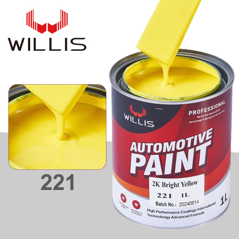 Venta caliente WILLIS OEM Pintura automática 2K Boat & Car Topcoat con múltiples colores Acrílico líquido incluye spray diluyente de pintura